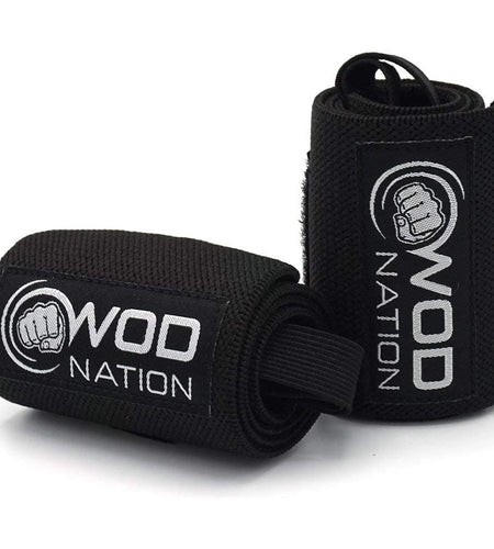 Professional Wrist Wraps & Straps for Gym & Weightlifting (12 Inch) - Weight Lifting Wrist Wraps & Gym Wrist Straps Support for Optimal Powerlifting Performance for Women & Men - Black